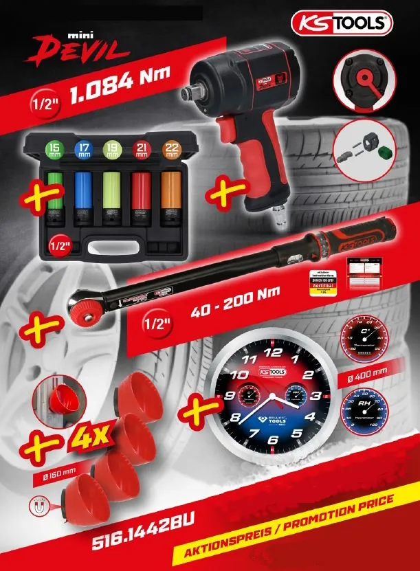 KS Tools Reifen-/Räder Aktionspaket 13-tlg 516.1442BU