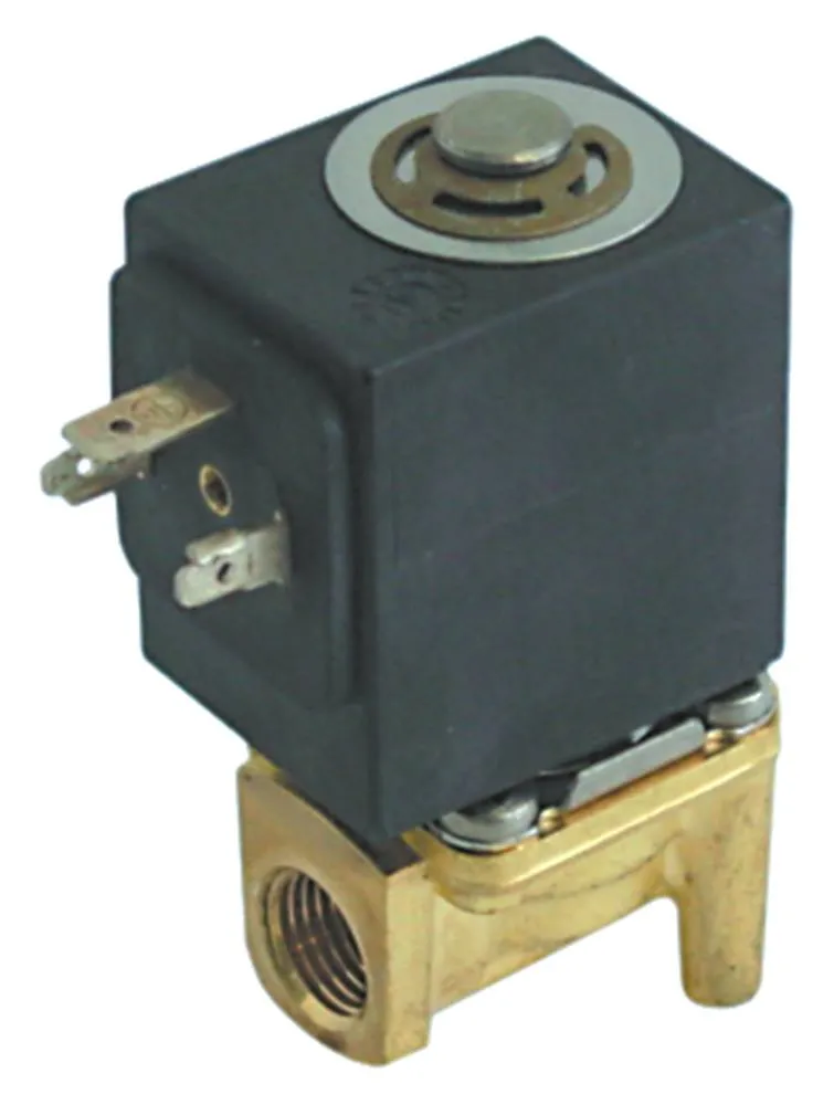 SIRAI Magnetventil aus Messing 2-Wege DN 3,5 Steckbuchse DIN 24VAC