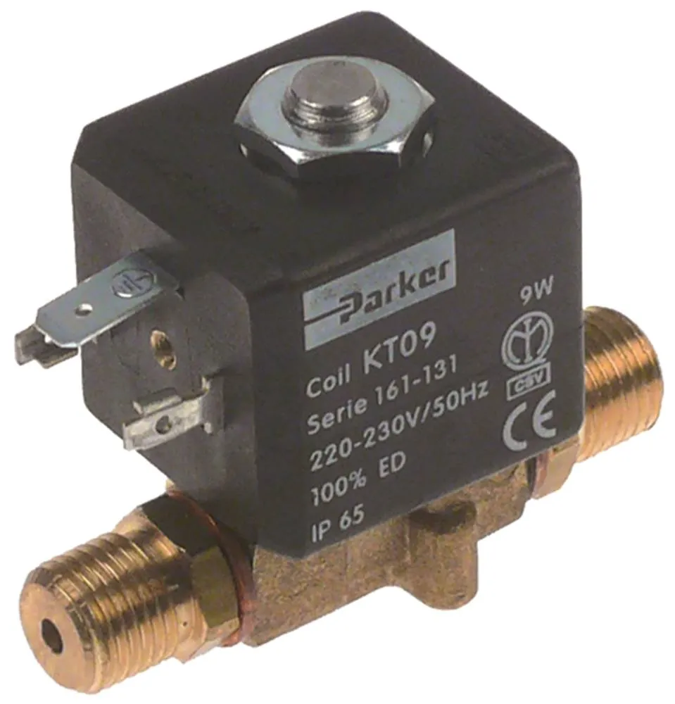 Fracino Magnetventil mit Fittingen Länge 44mm -10 bis +180°C AC Viton