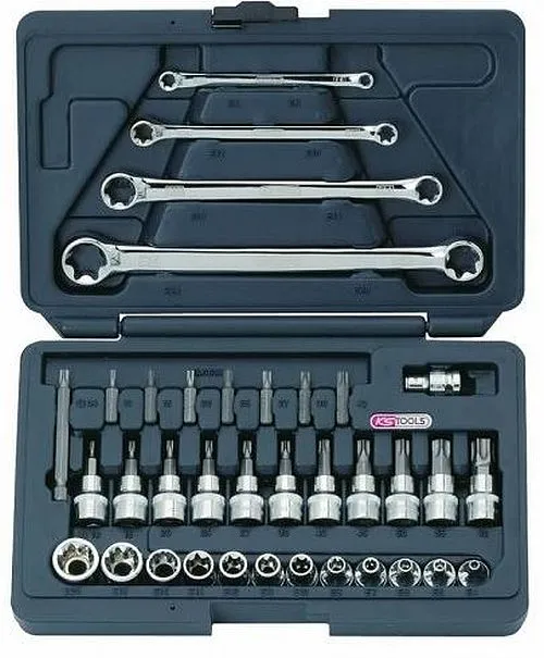 KS Tools CHROME+ TX Werkzeug Set 3/8" 36-tlg. - 918.0636