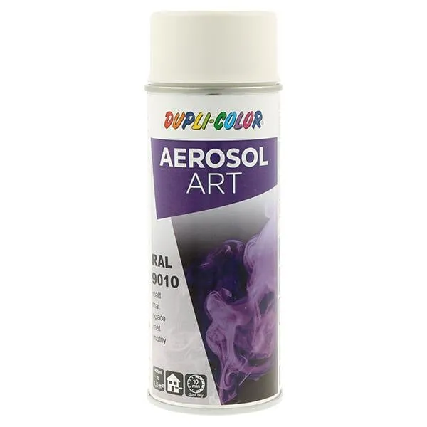 Buntlackspray AEROSOL Art reinweiss ma RAL 9010 400ml Spraydose VE: 6St.