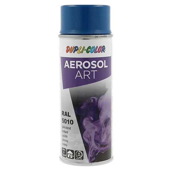 Buntlackspray AEROSOL Art enzianblau glänzend RAL 5010 400ml Spraydose VE: 6St.