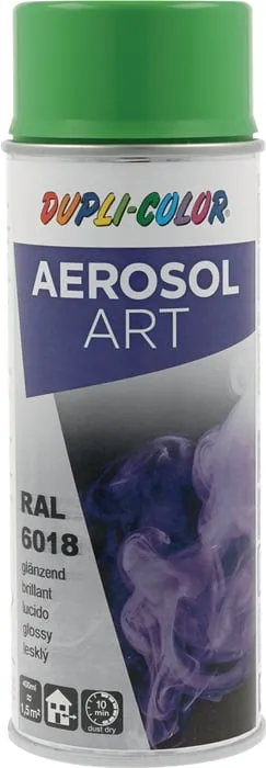 Buntlackspray AEROSOL Art gelbgrün glänzend RAL 6018 400ml Spraydose VE: 6St.