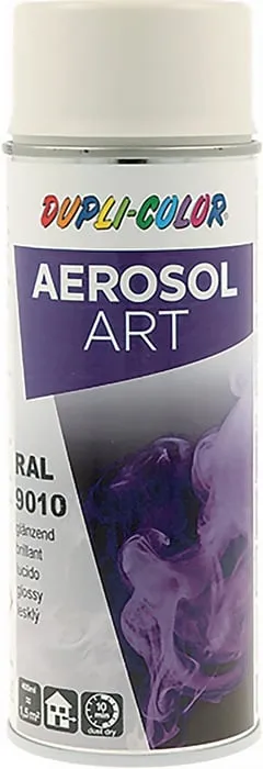 Buntlackspray AEROSOL Art reinweiss glänzend RAL 9010 400ml Spraydose VE: 6St.