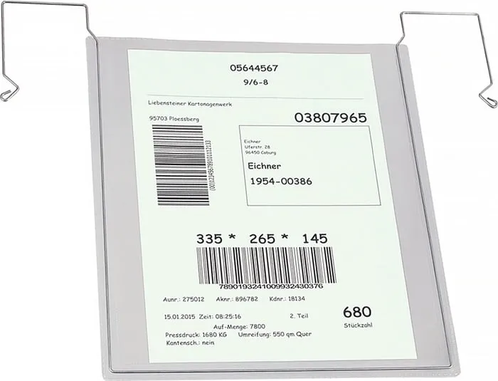 Dokumententasche B280xH325mm DIN A4 hoch m.flex.Drahtbügel EICHNER VE: 10St.