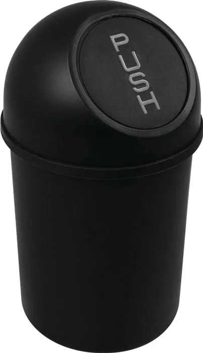 Abfallbehälter H375xØ214mm 6l schwarz HELIT