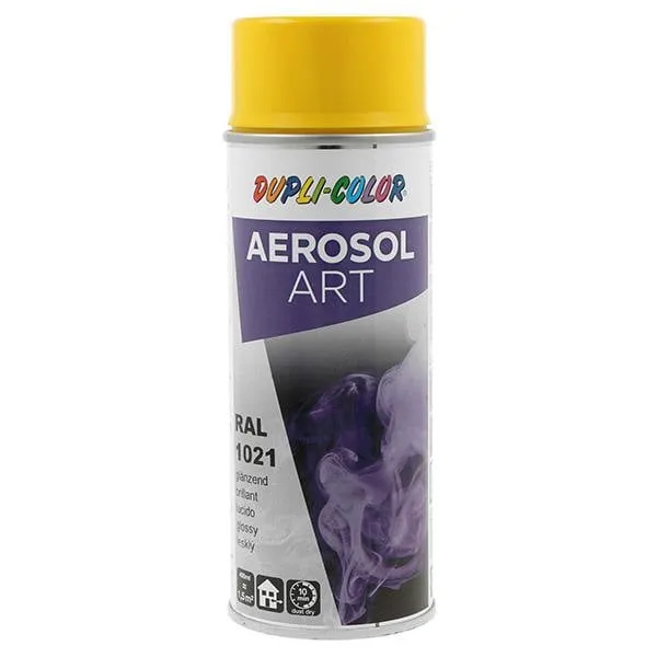Buntlackspray AEROSOL Art rapsgelb glänzend RAL 1021 400ml Spraydose VE: 6St.