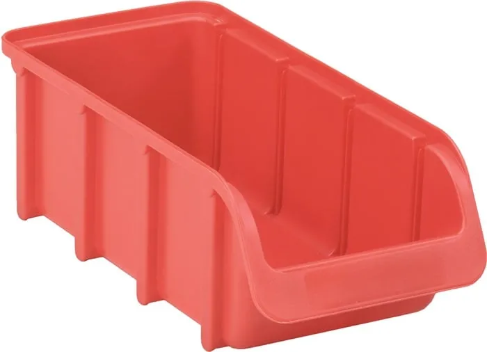 Sichtlagerkasten L216/183xB102xH74mm PP rot stapelbar HÜNERSDORFF VE: 18St.