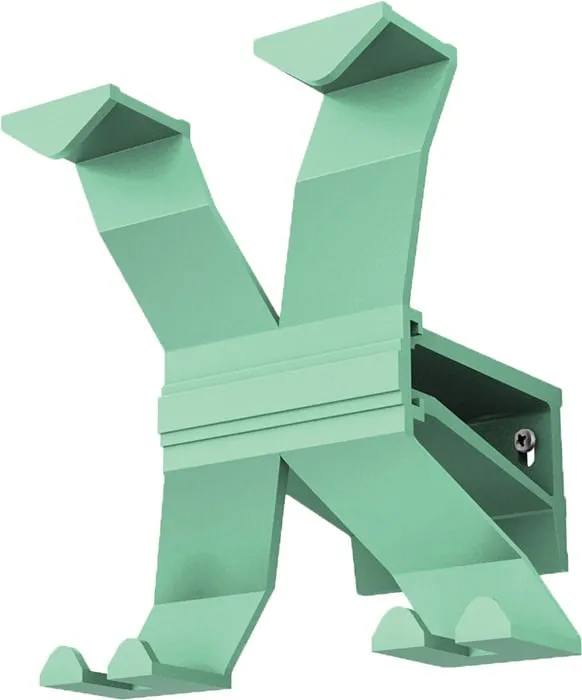 Wandgarderobe Alu.4HakenLänge 170mm grün