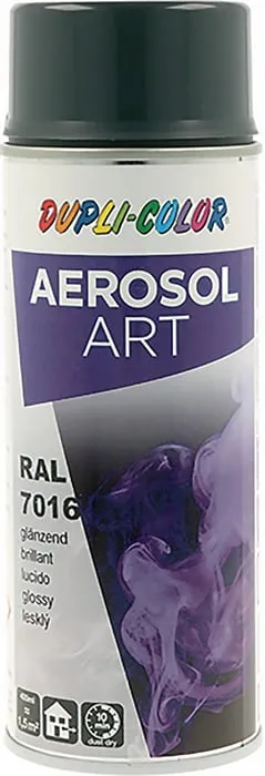 Buntlackspray AEROSOL Art grau glänzend RAL 7016 400ml Spraydose VE: 6St.