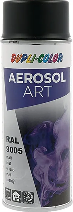Buntlackspray AEROSOL Art tiefschwarz ma RAL 9005 400ml Spraydose VE: 6St.