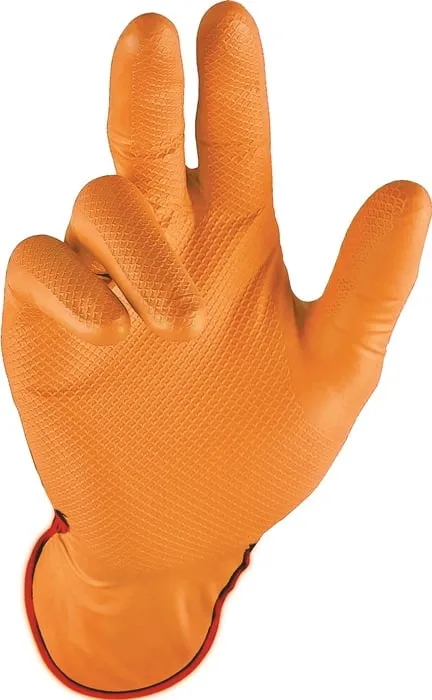 Einw.-Handsch.Grip Orange Gr.10 orange Nitril 50 St./Box