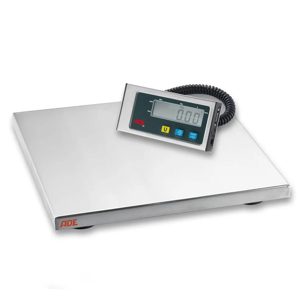ADE Tisch- und Bodenwaage mit Anzeigegerät, BxT 365 x 365 mm, Wägebereich max. 40 kg