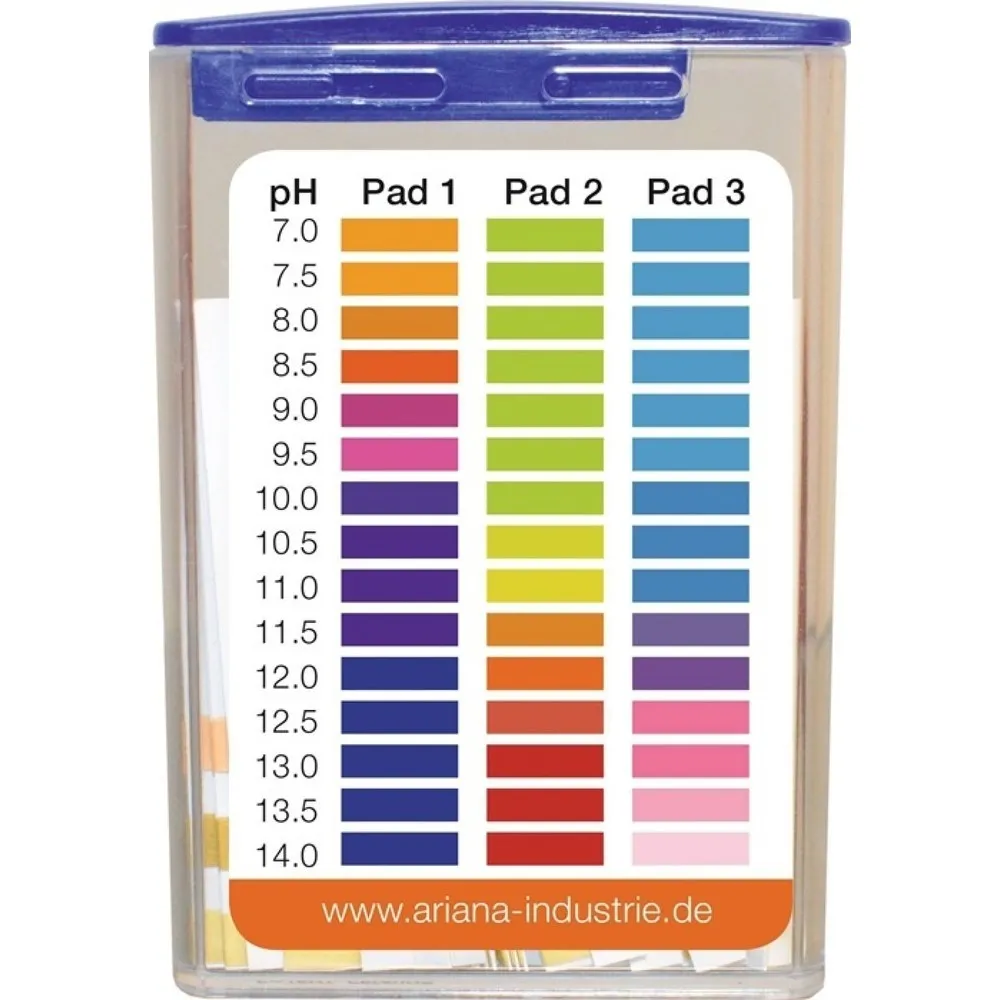 ARIANA Messstäbchen TRGS 611, 7,0-14,0 °dH, ph-Wert, Dose, 100 St.