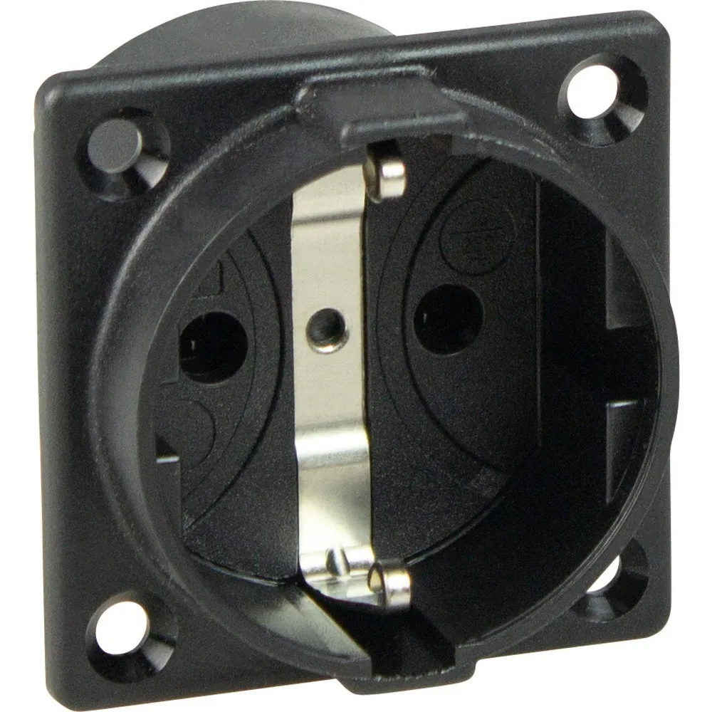 Schutzkontakt-Einbaudose, grau