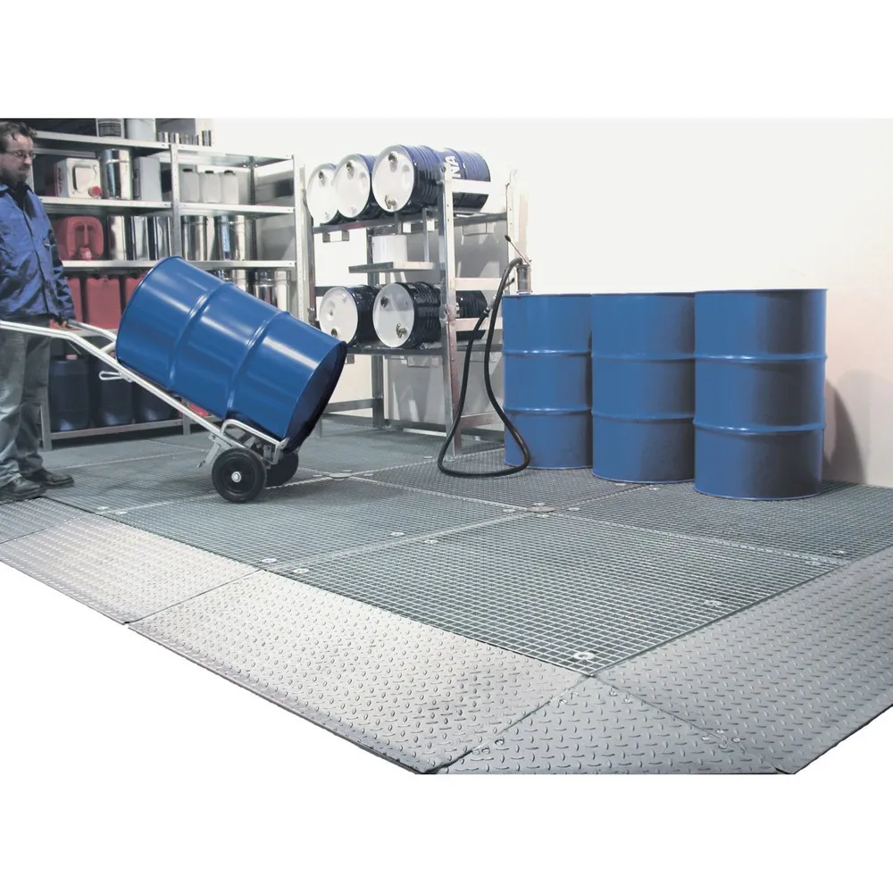 Bauer® Flach-Auffangwanne aus Stahl, HxBxT 78 x 1.350 x 1.350 mm