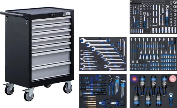 BGS Werkstattwagen mit 7 Schubladen 354 teilig