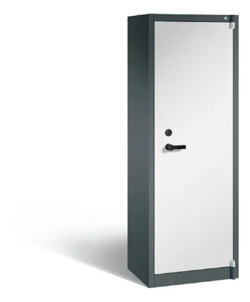 C+P Feuergeschützter Flügeltürenschrank Certos 1950 x 650 x 500 mm grau