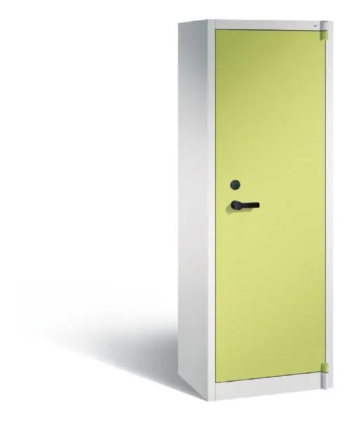 C+P Feuergeschützter Flügeltürenschrank Certos 1950 x 650 x 500 mm grau grün