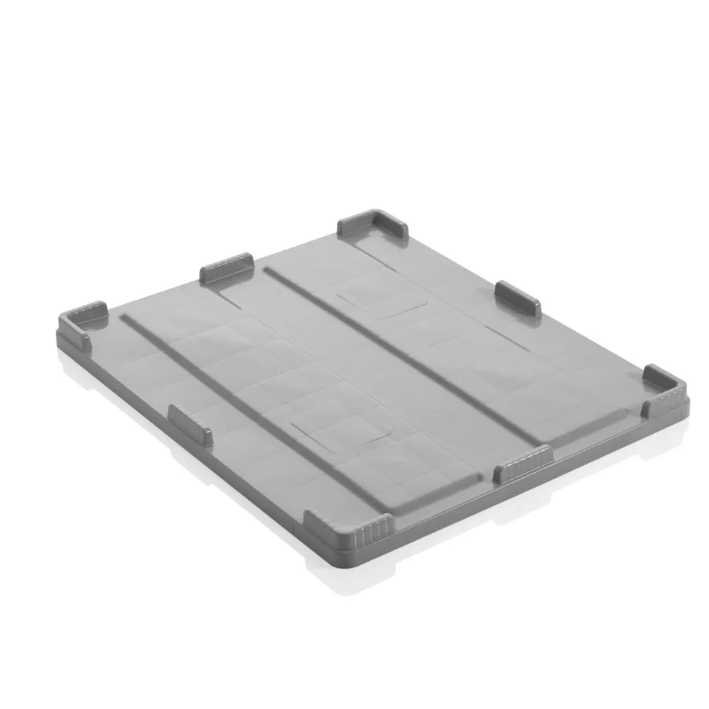 Deckel für CRAEMER Palettenbox, extrem widerstandsfähig, 1.200 x 1.000 x 790 mm, hellgrau