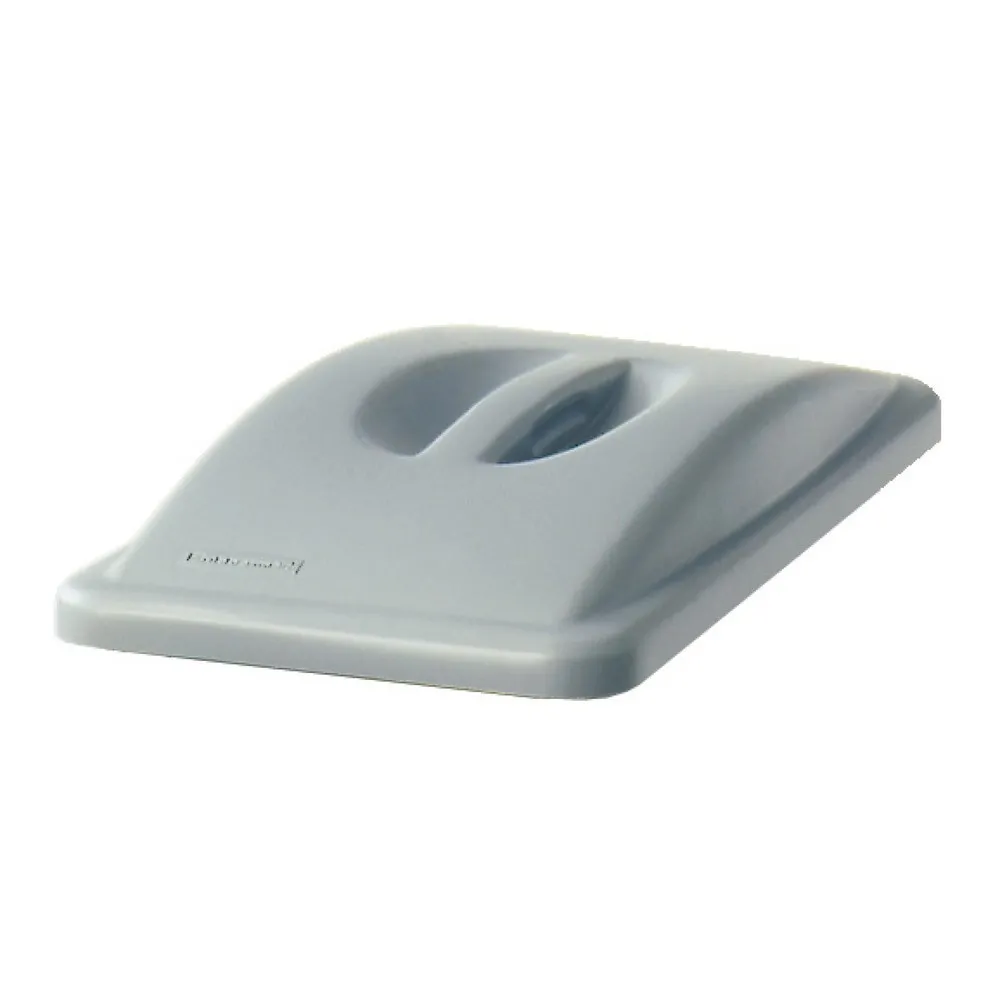 Deckel für Wertstoffsammler Rubbermaid Slim Jim®, mit Griff, PE, grau