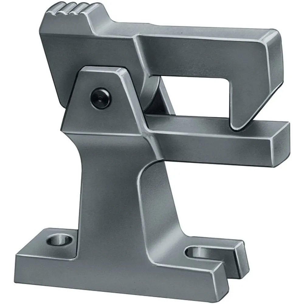 DENI Torfeststeller 3805/3807, Leichtmetallguss F1 naturfarbig eloxiert, ohne Puffer