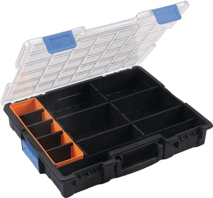 Sortimentskasten Euro Plus Pro B440xT355xH76mm 12 Fächer 10 Trennstege