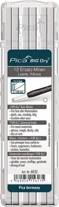 Minenset Pica BIG-Dry 12x weiß universell 12 Minen/Set