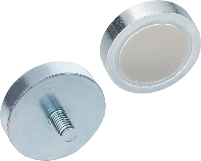 Haltemagnet GN 50.3 d1 63-3mm d2 M 6mm Hartferrit HF GANTER VE: 5St.