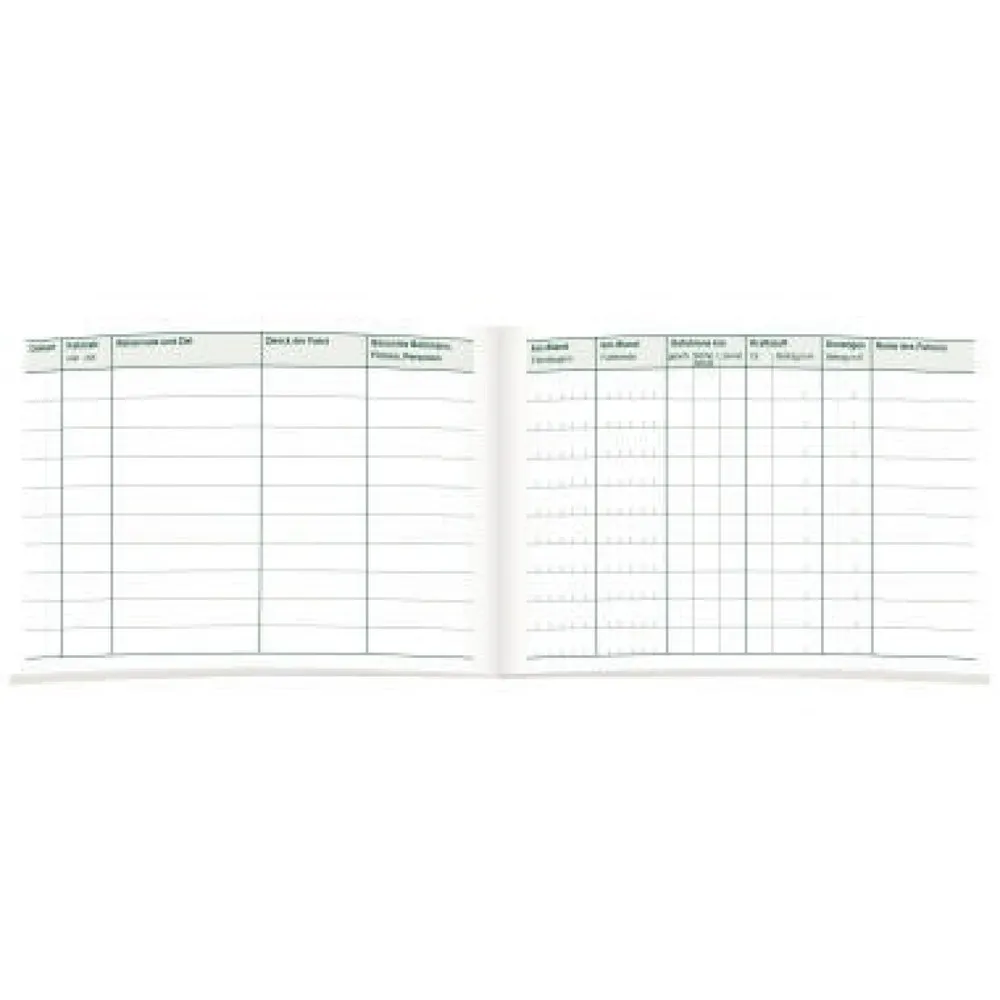 RNK Fahrtenbuch 3119 für PKW DIN A6 quer 32Blatt