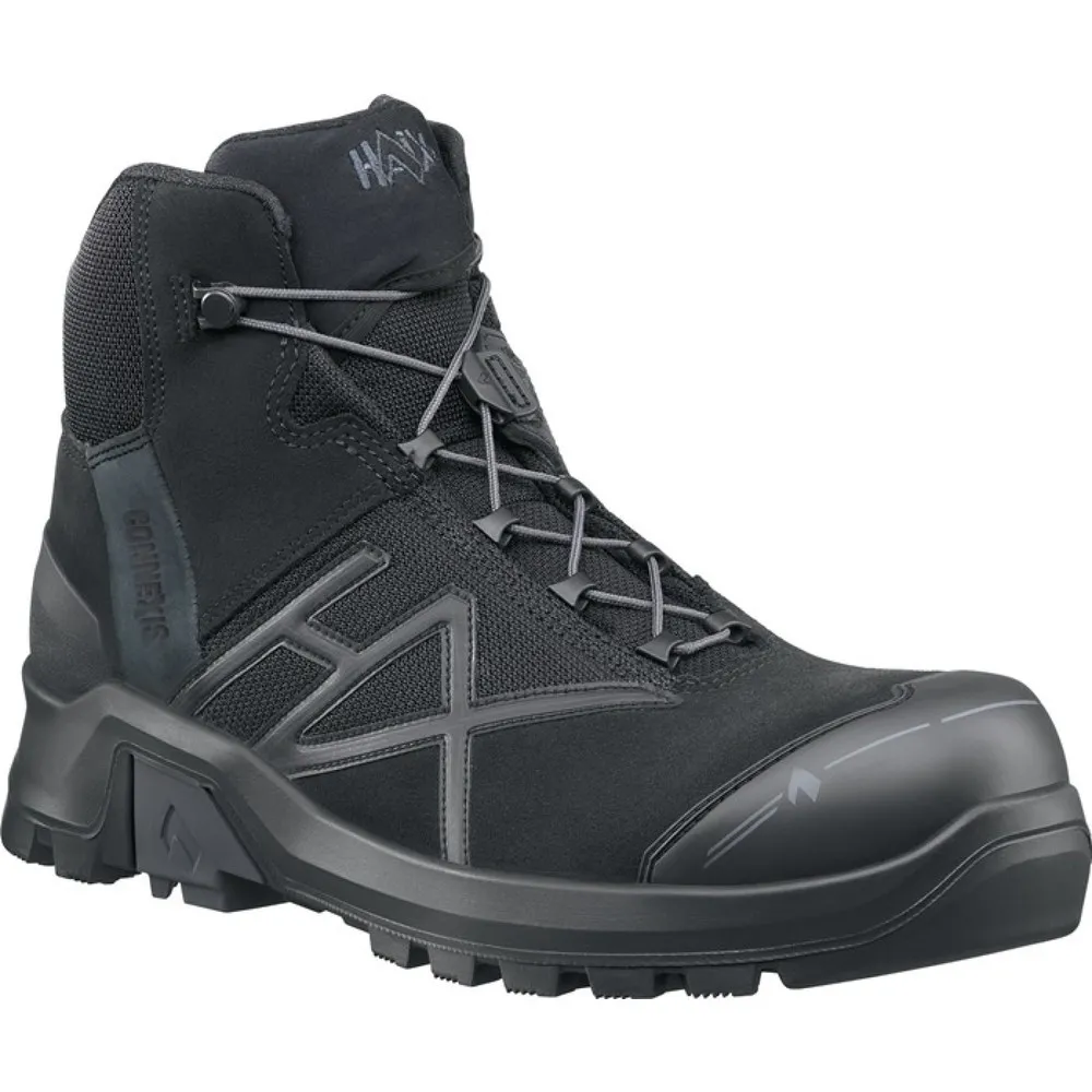 HAiX® Sicherheitsstiefel Connexis® GTX mid, Größe 11 (46) schwarz, S3 HRO HI CI WR SRC