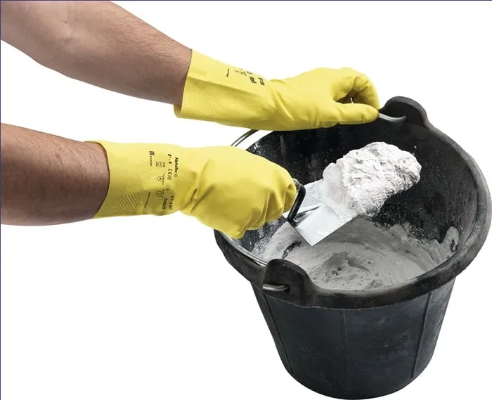 Chemiehandschuh AlphaTec 87-190 Gr.7,5-8 gelb PSA III ANSELL