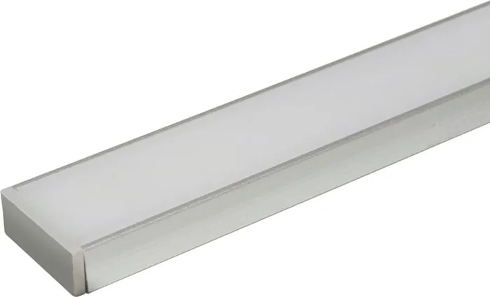 Leuchtenprofil Set Paris Set Paris Nutmaß 18x7mm Einbau Alu/KU EV1/Gefrostet L&S