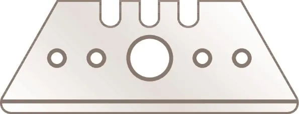 Trapezklinge 65232 L50,1xB19xS0,63mm m.Lochung 10 St./Spender MARTOR