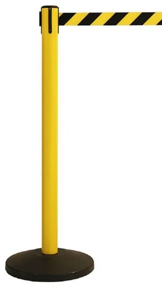 Kraftwerk Absperrständer Höhe 1 m schwarz gelb 1 Stück