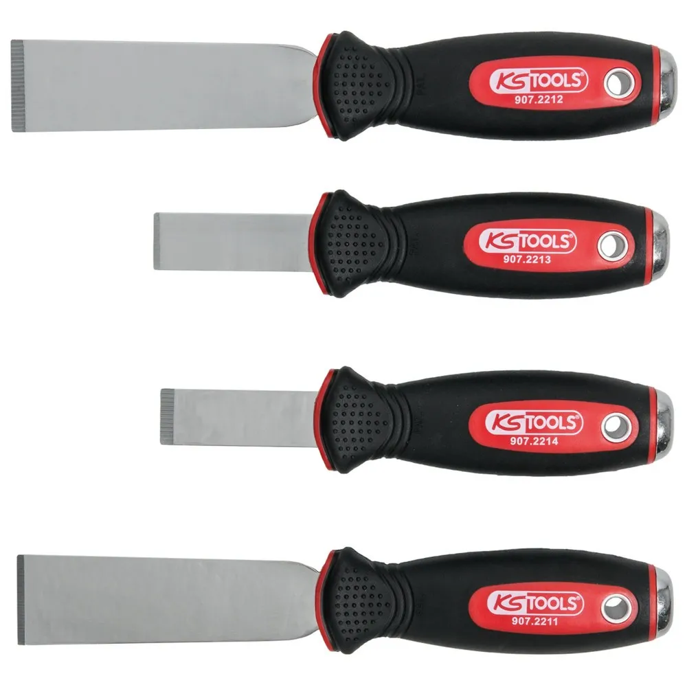 KS TOOLS EDELSTAHL Schabmeißel-Satz, 4-tlg