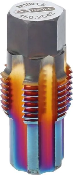 KS Tools Gewindeschneider mit Führungsbolzen für Lambdasonden, M18 x 1,5