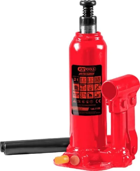 KS Tools Hydraulischer Flaschenwagenheber performance 2000 kg 168 bis 316 mm