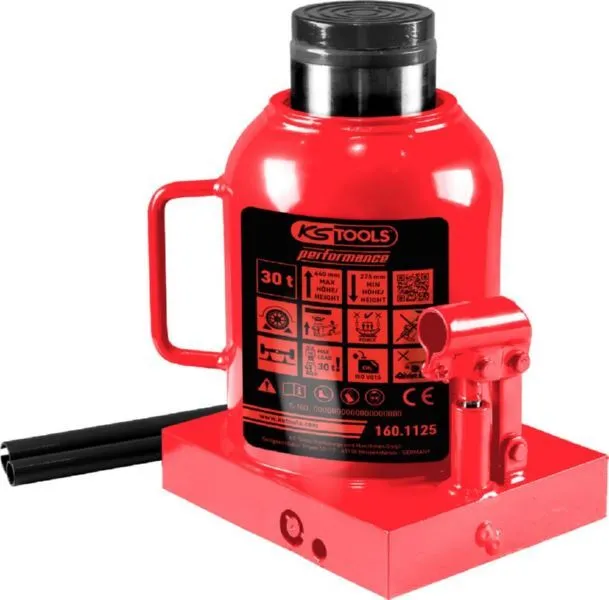 KS Tools Hydraulischer Flaschenwagenheber bis 30000 kg Hubhöhe 275 bis 440 mm