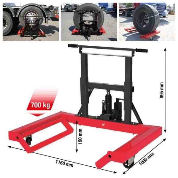 KS Tools performance Hydraulischer Radlifter 700 kg