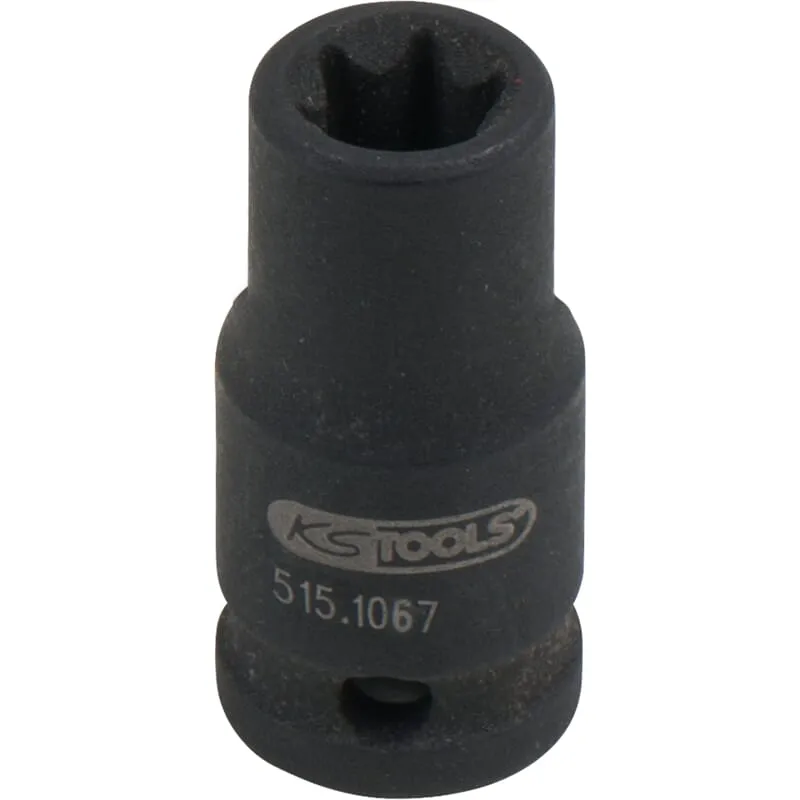 KS-Tools 515.1067 1/4" TX-E-Kraft-Stecknuss, kurz,
