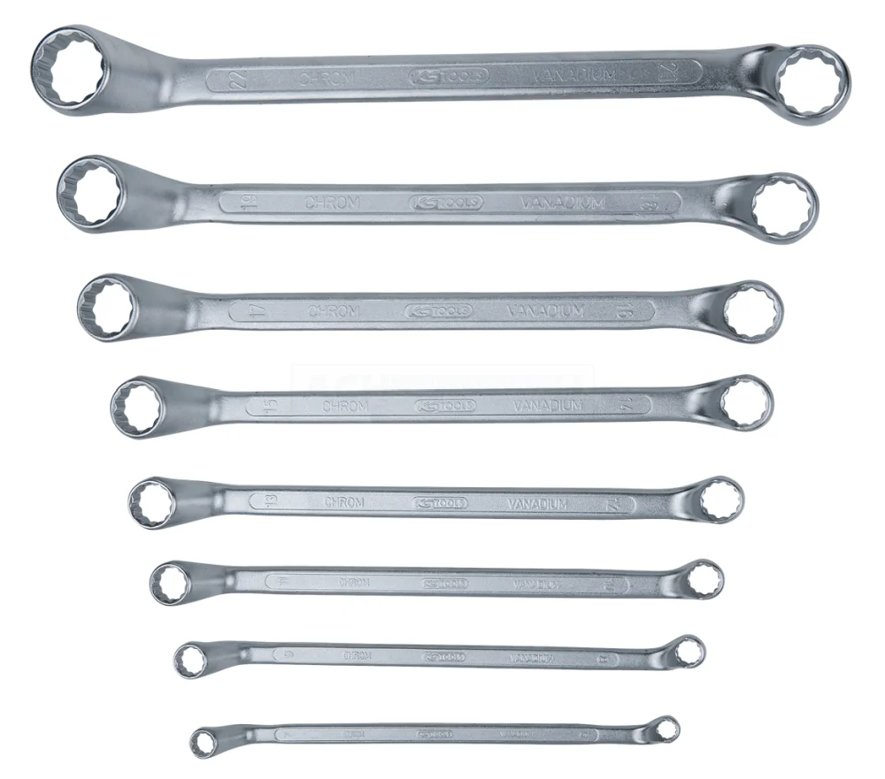 KS Tools Doppel-Ringschlüssel-Satz, gekröpft, 8-tlg 6-22mm - 517.0248