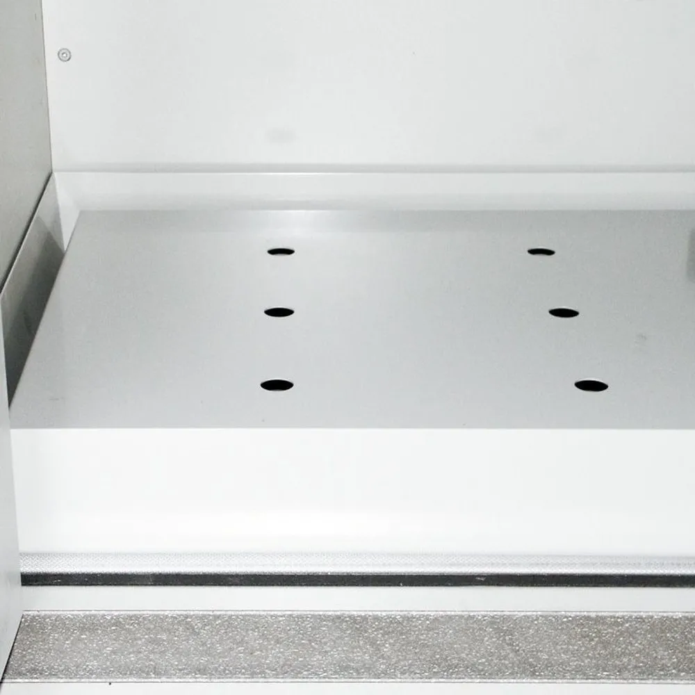 Lochblecheinsatz für PRIORIT Sicherheitsschrank Typ 30, 1-flügelig, RAL 7035