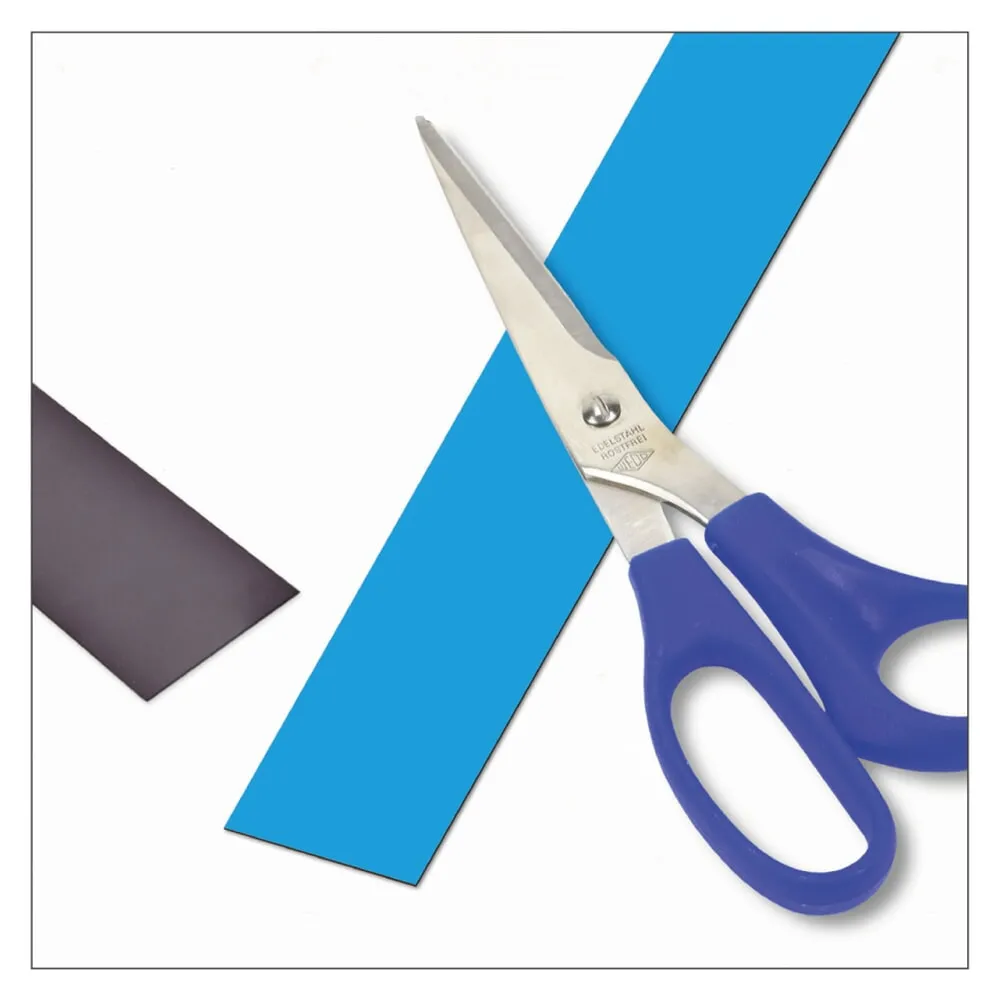 Magnetisches Beschriftungsband, Rolle, Höhe 30 mm, blau