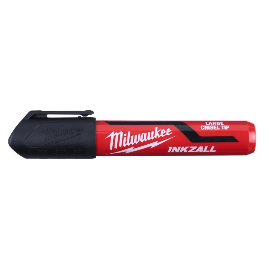 Milwaukee INKZALL Permanentmarker Keilspitze L schwarz 3er Pack