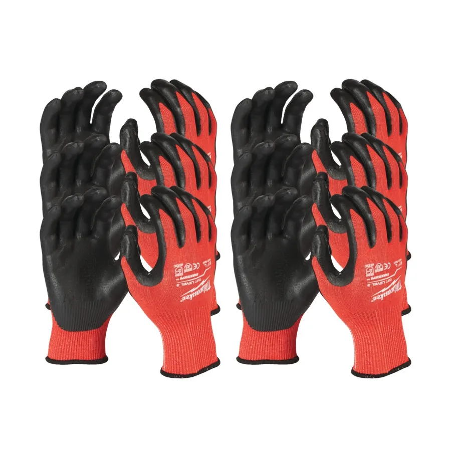 Milwaukee Schnittschutzhandschuhe Klasse 3/C Größe 10 (XL) 12er Pack