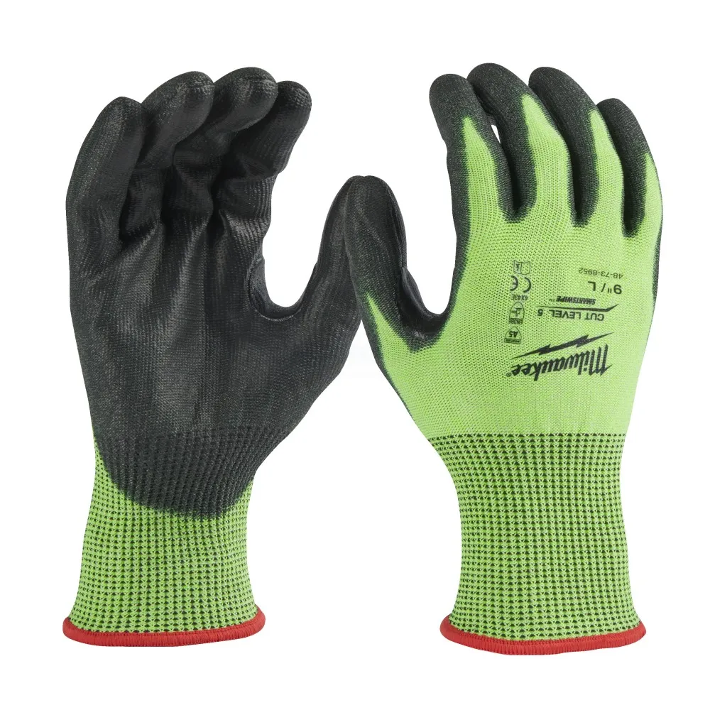 Milwaukee Hi-Vis Schnittschutzhandschuhe Klasse 5/E Größe 9 (L)