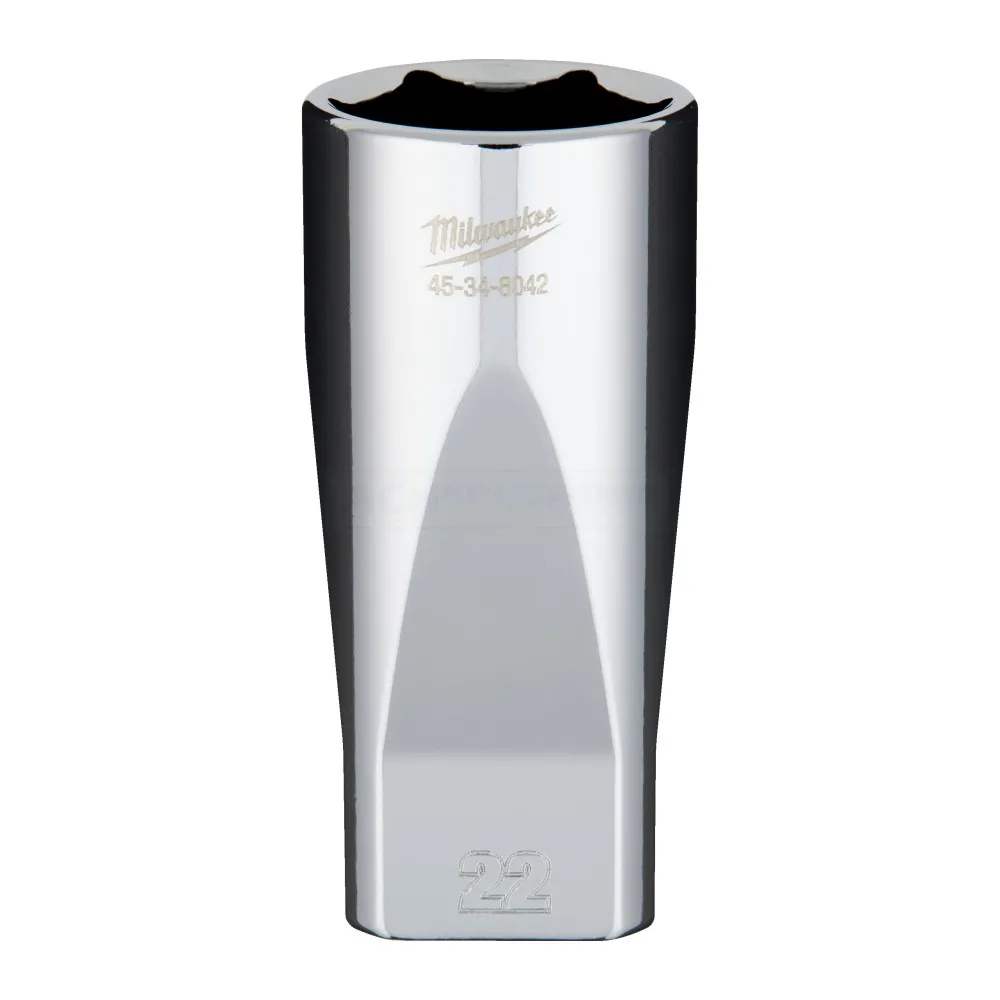 Milwaukee Steckschlüsseleinsatz 3/8" lang 22 mm