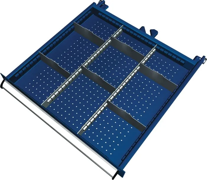 Schubladenunterteilungsmaterial Front-H.75mm 2 Längs-/6 Querteiler