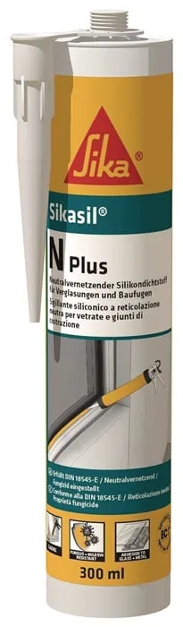 Silicondichtstoff SIKASIL N plus schwarz 300 ml Kartusche SIKA VE: 12St.